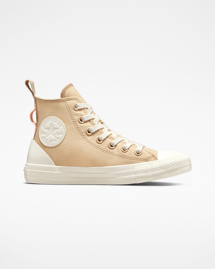 Zapatillas Altas Converse Chuck Taylor All Star Tonal Canvas Mujer Beige | PE PL8720